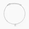 Hot Histoire d'Or Bracelet Saya Argent Blanc Oxyde De Zirconium
