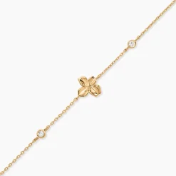 Discount Histoire d'Or Bracelet Selva Plaqué Or Jaune Oxyde De Zirconium