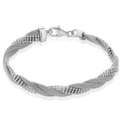 New Histoire d'Or Bracelet Sheridan Argent Blanc