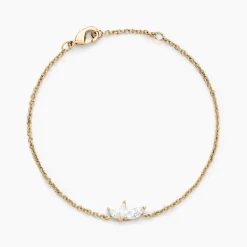 Histoire d'Or Bracelet Siona Plaque Or Jaune Oxyde De Zirconium