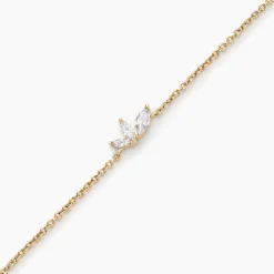 Histoire d'Or Bracelet Siona Plaque Or Jaune Oxyde De Zirconium