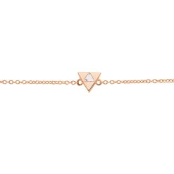 Clearance Histoire d'Or Bracelet Tallulah Argent Rose Pierre De Synthese