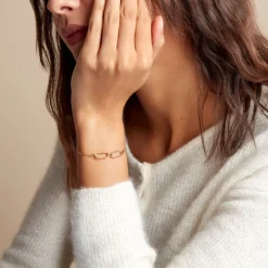 Discount Histoire d'Or Bracelet Tameka Or Bicolore Saphir Diamant