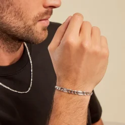 Online Histoire d'Or Bracelet Tavio Argent Blanc