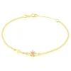 Online Histoire d'Or Bracelet Terrie Or Jaune Calcedoine Et Oxyde De Zirconium