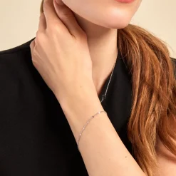 Outlet Histoire d'Or Bracelet Tessie Argent Blanc