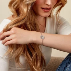 Online Histoire d'Or Bracelet Thémis Argent Blanc Oxyde De Zirconium