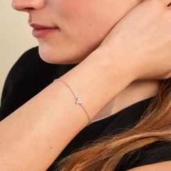 Histoire d'Or Bracelet Thylane Argent Blanc Oxyde De Zirconium