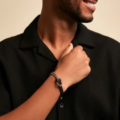 Hot Histoire d'Or Bracelet Thymeo Acier Blanc