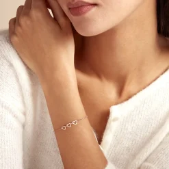 Histoire d'Or Bracelet Trinity Argent Rose* Bracelets|Bracelets Fantaisie