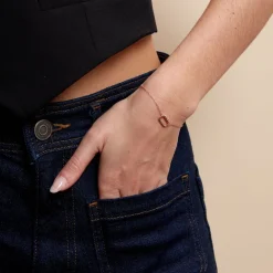 Best Histoire d'Or Bracelet Urban Call De Synthese Oxyde De Zirconium argent rose pierre