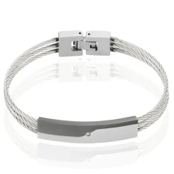 Histoire d'Or Bracelet Valentin Acier Bicolore Oxyde De Zirconium* Bracelets|Bracelets Fantaisie