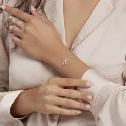 Hot Histoire d'Or Bracelet Veda Argent Blanc Oxyde De Zirconium