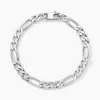 Sale Histoire d'Or Bracelet Vivian Maille Alternee 1/3 Argent Blanc