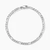 Histoire d'Or Bracelet Vivian Maille Alternee 1/3 Argent Blanc* Bracelets|Bracelets Fantaisie