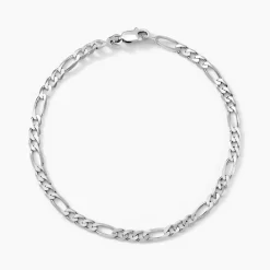 Histoire d'Or Bracelet Vivian Maille Alternee 1/3 Argent Blanc* Bracelets|Bracelets Fantaisie