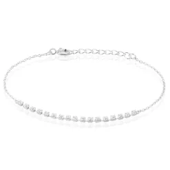 Discount Histoire d'Or Bracelet Whitney Argent Blanc Oxyde De Zirconium