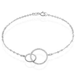 Histoire d'Or Bracelet Yalaz Argent Blanc Oxyde De Zirconium