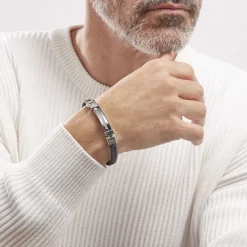 Histoire d'Or Bracelet Yannick Acier Blanc* Bracelets|Bracelets Fantaisie