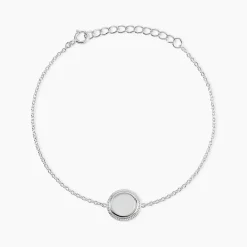 New Histoire d'Or Bracelet Zea Argent Blanc Nacre argent blanc nacre blanc