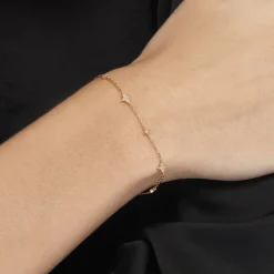 Online Histoire d'Or Bracelet Ziha Plaqué Or Jaune Oxyde De Zirconium