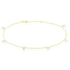Histoire d'Or Chaine De Cheville Or Jaune Leucitica Oxydes De Zirconium* Autres Bijoux|Bracelets