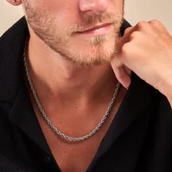 Histoire d'Or Chaine Tahoma Acier Blanc* Colliers|Colliers