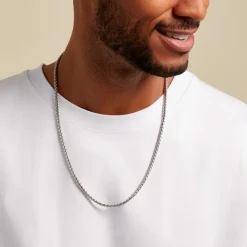 Histoire d'Or Chaine Vano Acier Blanc* Colliers|Colliers