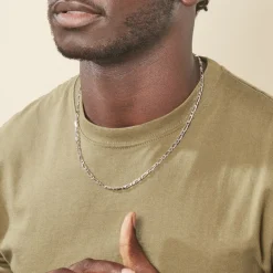 Histoire d'Or Chaîne Anilo Maille Alternée Argent Blanc* Colliers|Colliers