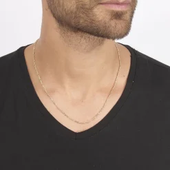 New Histoire d'Or Chaîne Bixente Plaqué Or Jaune