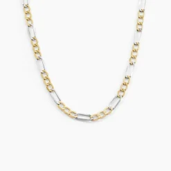 Histoire d'Or Chaîne Cameo Maille Alternee 1/3 Or Bicolore* Colliers|Colliers