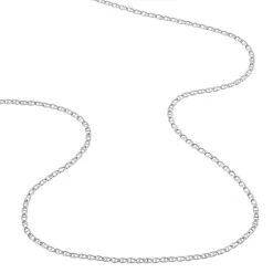 Histoire d'Or Chaîne Capucin Or Blanc Maille Marine Plate