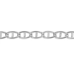 New Histoire d'Or Chaîne Capucin Maille Marine Plate or blanc