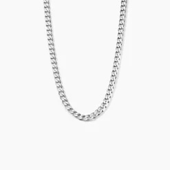 Histoire d'Or Chaîne Casper Maille Gourmette Argent Blanc* Colliers|Colliers