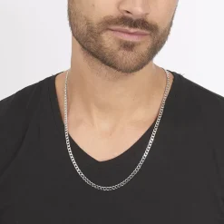 Histoire d'Or Chaîne Casper Maille Gourmette Argent Blanc* Colliers|Colliers