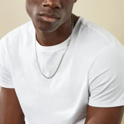 Histoire d'Or Chaîne Casper Maille Gourmette Argent Blanc* Colliers|Colliers