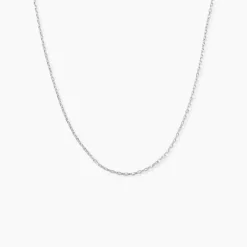 Online Histoire d'Or Chaîne Claudine Argent Blanc