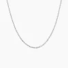 Discount Histoire d'Or Chaîne Claudine Maille Forçat Argent Blanc
