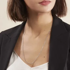 Histoire d'Or Chaîne Claudine Maille Forçat Argent Blanc* Colliers|Colliers