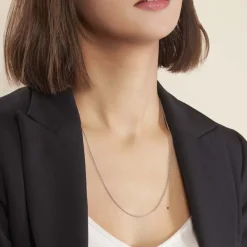 Sale Histoire d'Or Chaîne Claudine Maille Forçat Argent Blanc