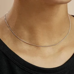 Histoire d'Or Chaîne Clementine Argent Blanc