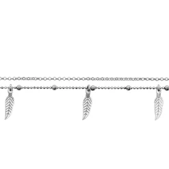 Hot Histoire d'Or Chaîne De Cheville Azou Argent Blanc