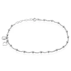 Online Histoire d'Or Chaîne De Cheville Minia Argent Blanc