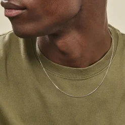 Online Histoire d'Or Chaîne Igoa Maille Forçat Diamantee Or Blanc