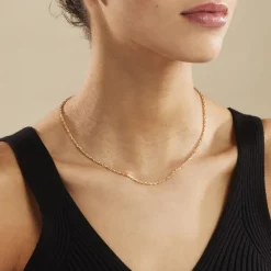 Histoire d'Or Chaîne Igoa Maille Forçat Diamantee Or Jaune* Colliers|Colliers