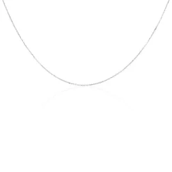 Histoire d'Or Chaîne Igoa Maille Forçat Diamantee Or Blanc* Colliers|Colliers