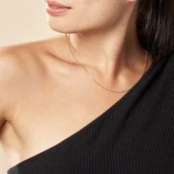 Hot Histoire d'Or Chaîne Igoa Maille Forçat Diamantee Or Jaune