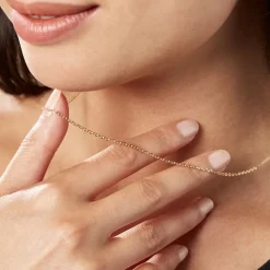 Discount Histoire d'Or Chaîne Igoa Maille Forçat Diamantee Or Jaune