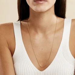 Online Histoire d'Or Chaîne Igoa Maille Forçat Diamantee Or Jaune