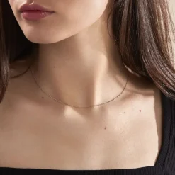 Histoire d'Or Chaîne Igoa Maille Forçat Diamantee Or Blanc* Colliers|Colliers